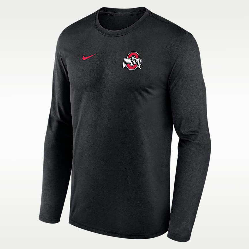 Ohio State Sideline Velocity Men's Nike Dri-FIT College Long